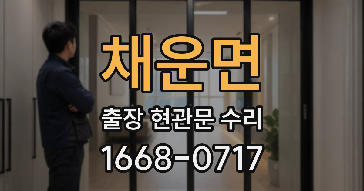 채운면 출장 현관문 수리