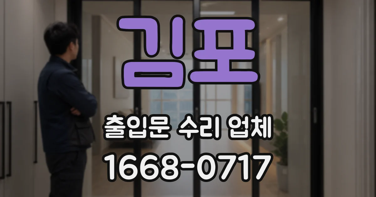 김포 출입문 수리 업체