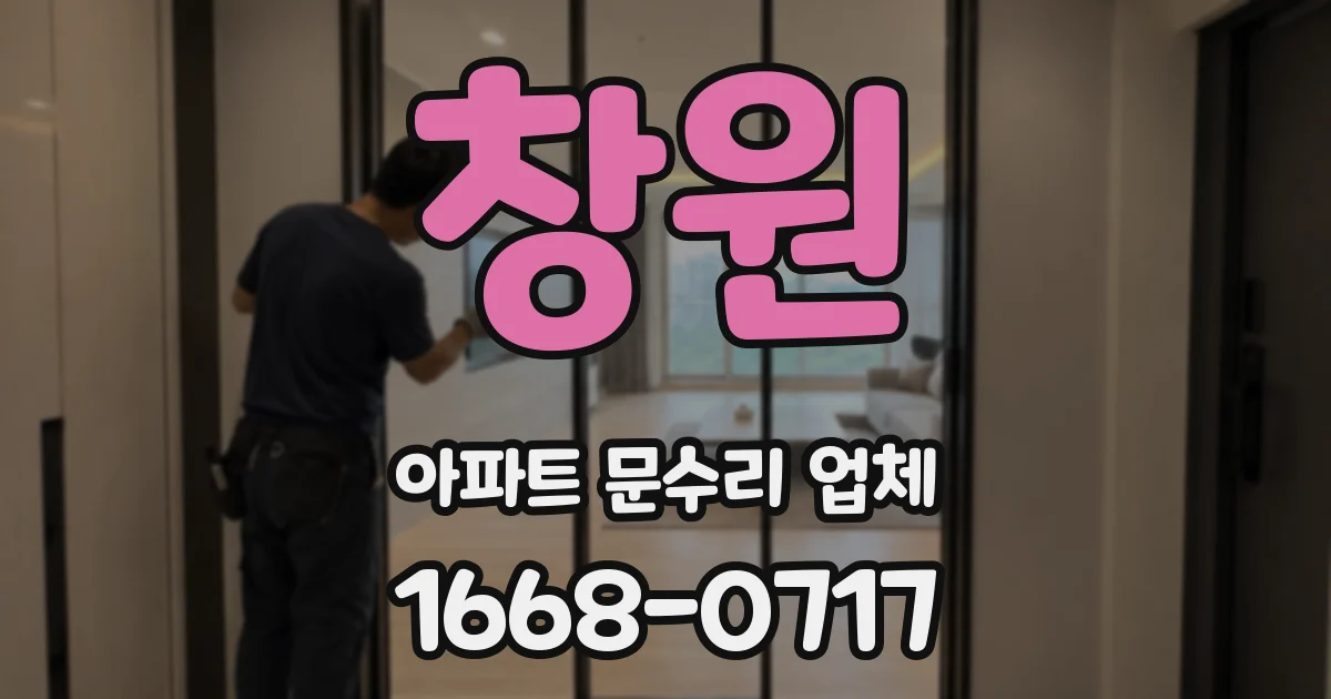 창원 아파트 문수리 업체