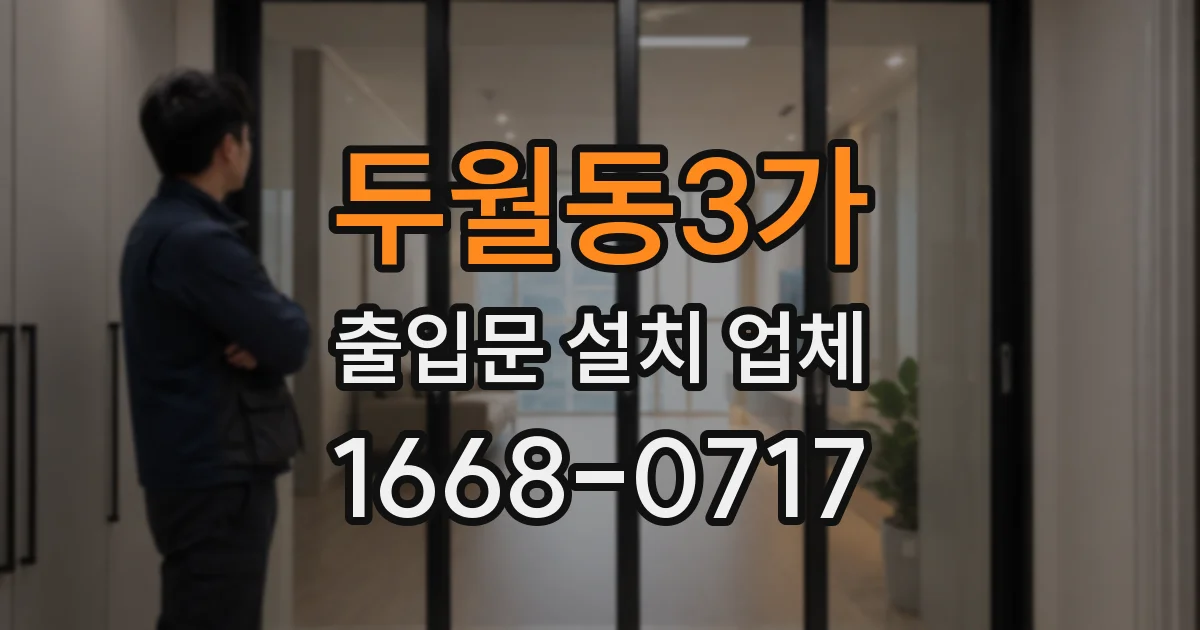 두월동3가 출입문 설치 업체