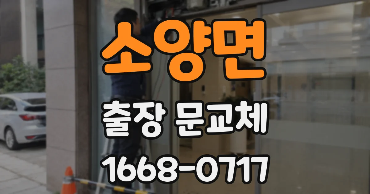 소양면 출장 문교체