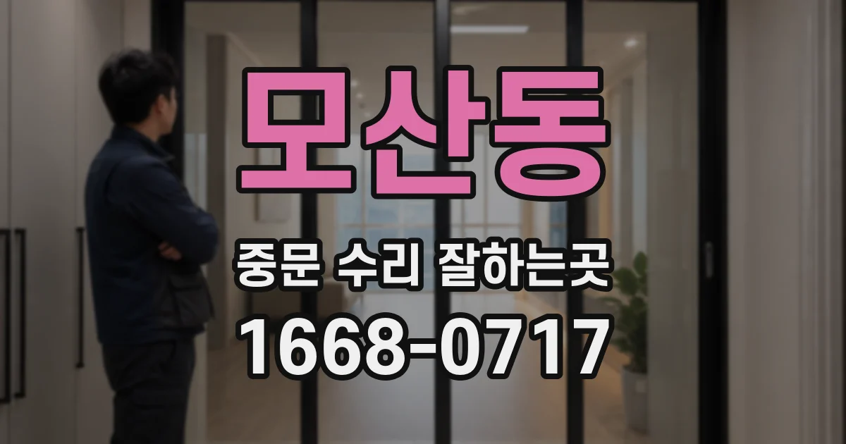 모산동 중문 수리 잘하는곳
