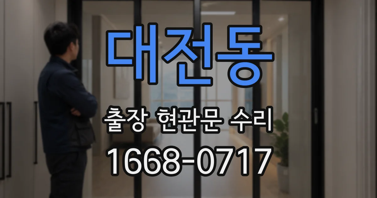 대전동 출장 현관문 수리