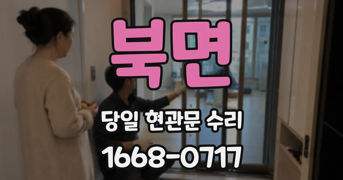 북면 당일 현관문 수리