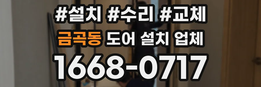 금곡동 도어 설치 업체