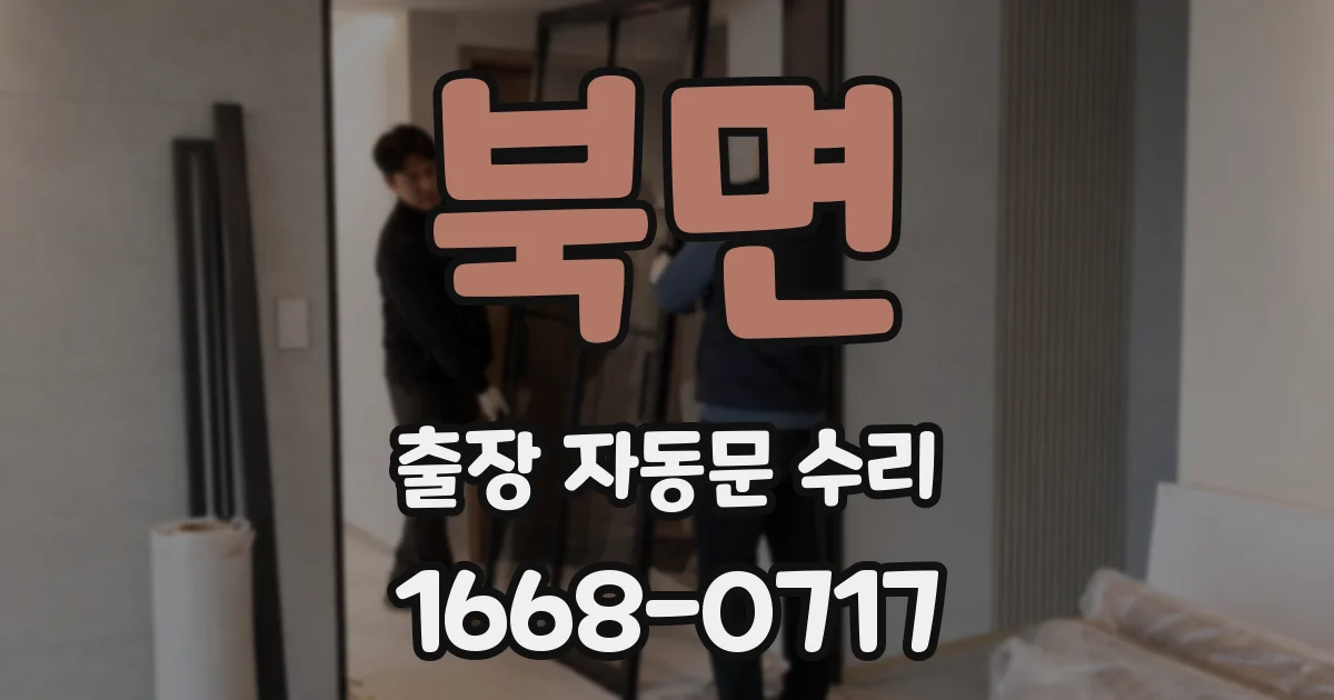 북면 출장 자동문 수리