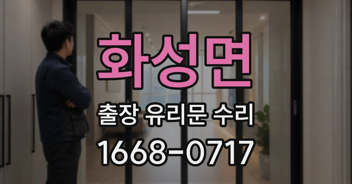화성면 출장 유리문 수리