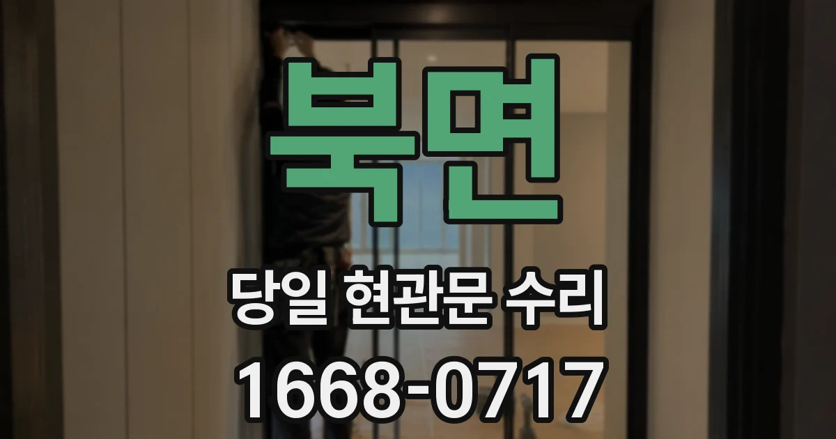 북면 당일 현관문 수리