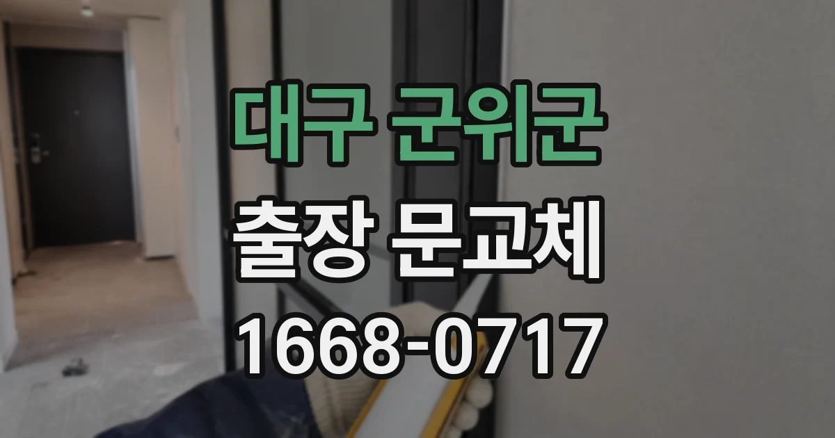 대구 군위군 출장 문교체