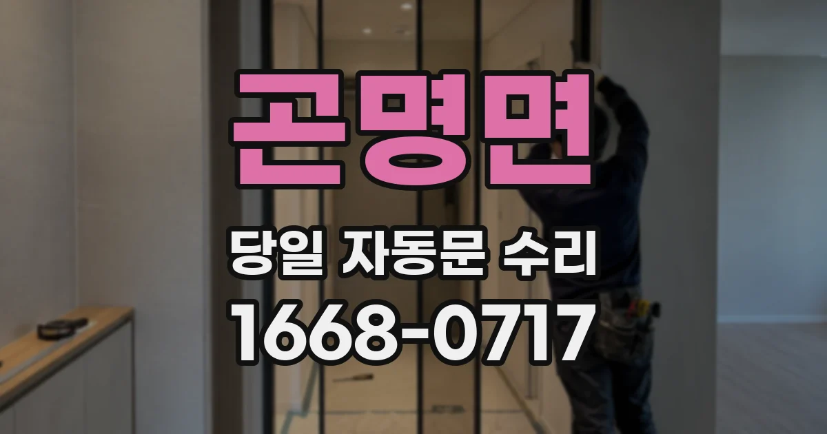 곤명면 당일 자동문 수리