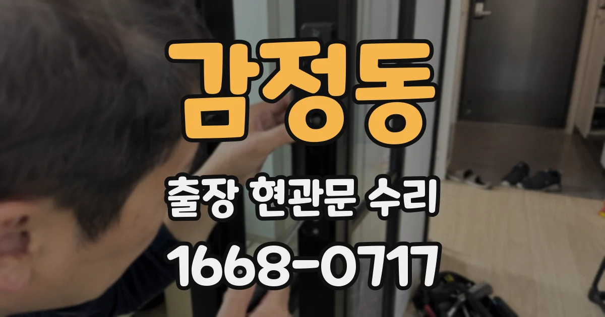 감정동 출장 현관문 수리