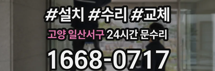 고양 일산서구 24시간 문수리