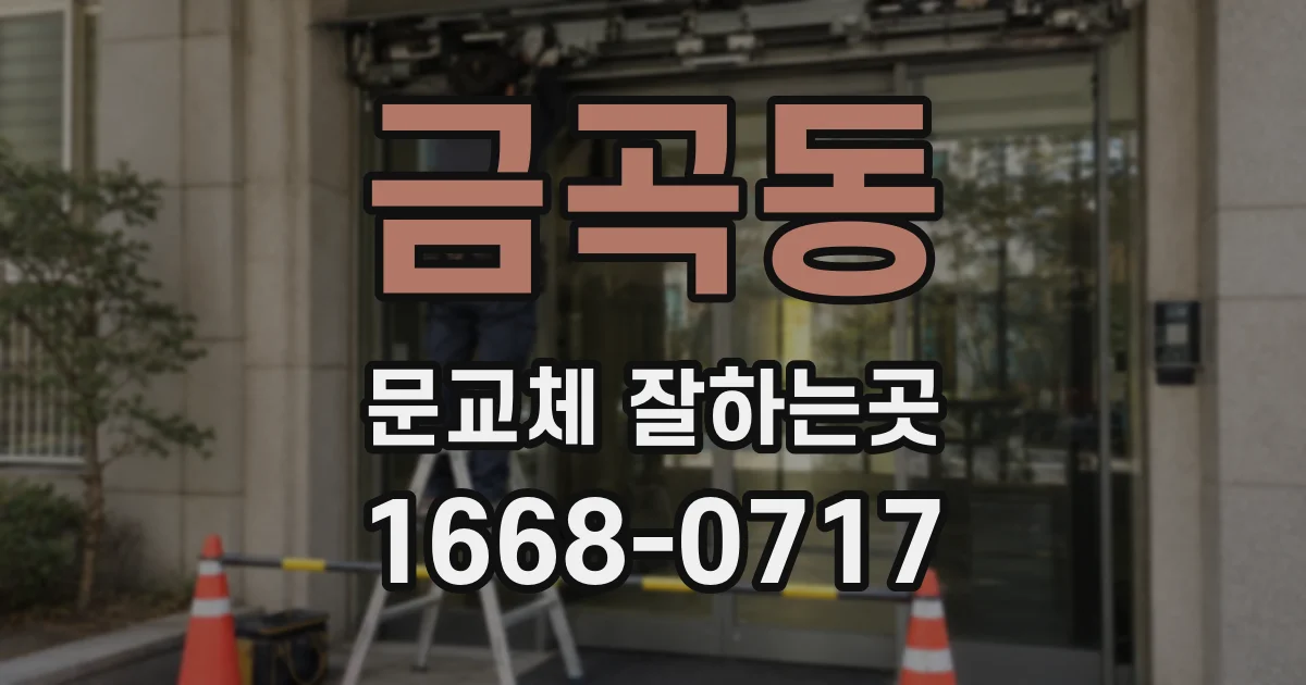 금곡동 문교체 잘하는곳