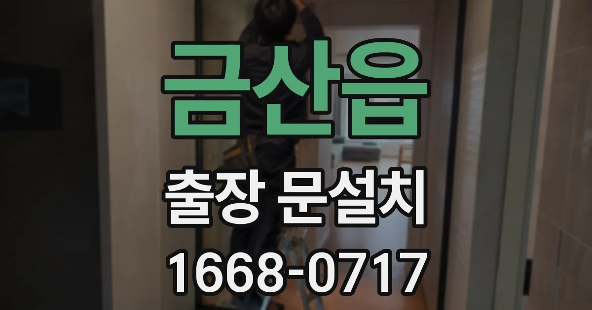금산읍 출장 문설치