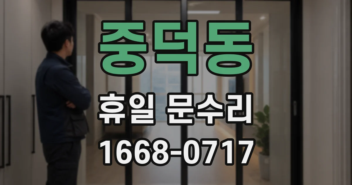 중덕동 휴일 문수리
