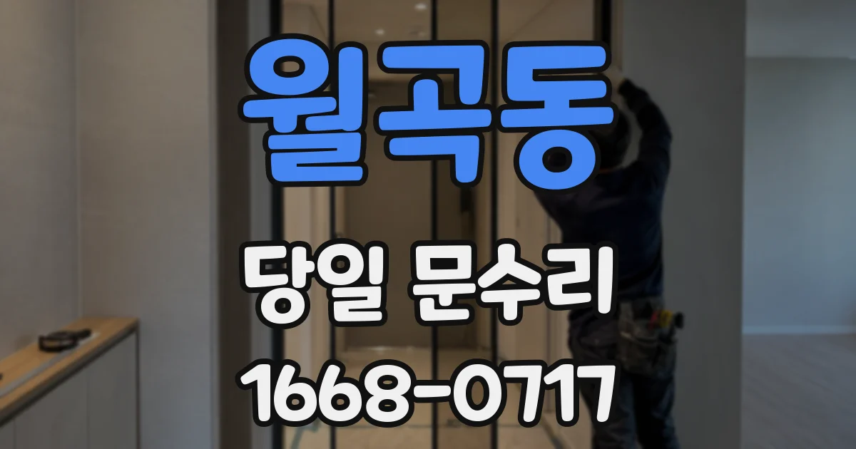 월곡동 당일 문수리