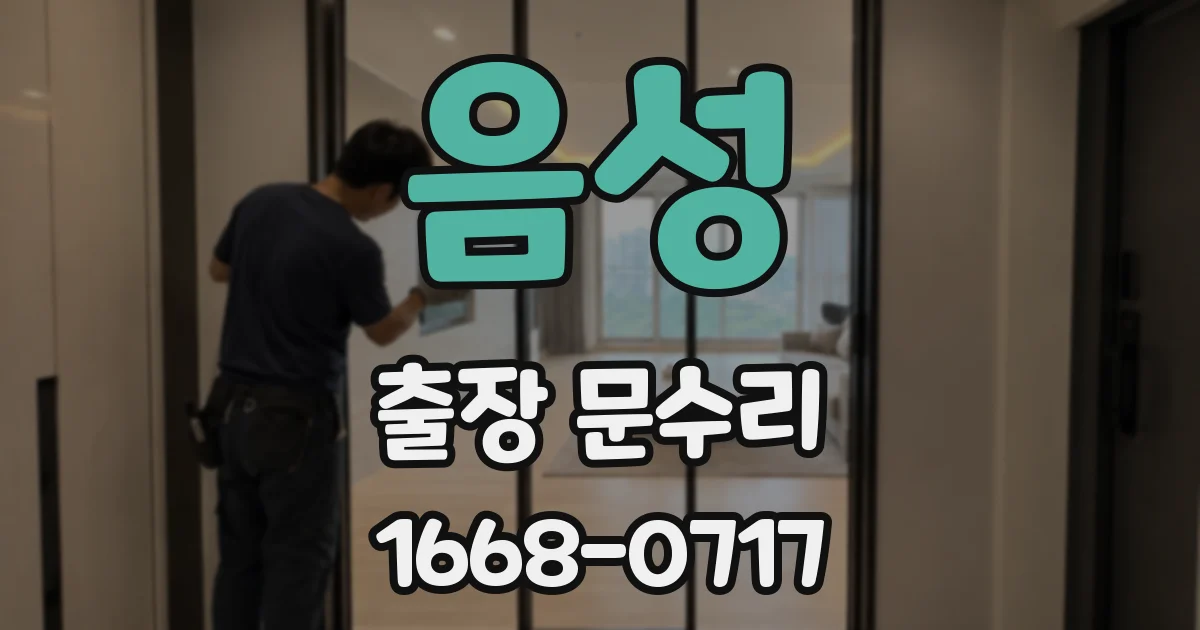 음성 출장 문수리