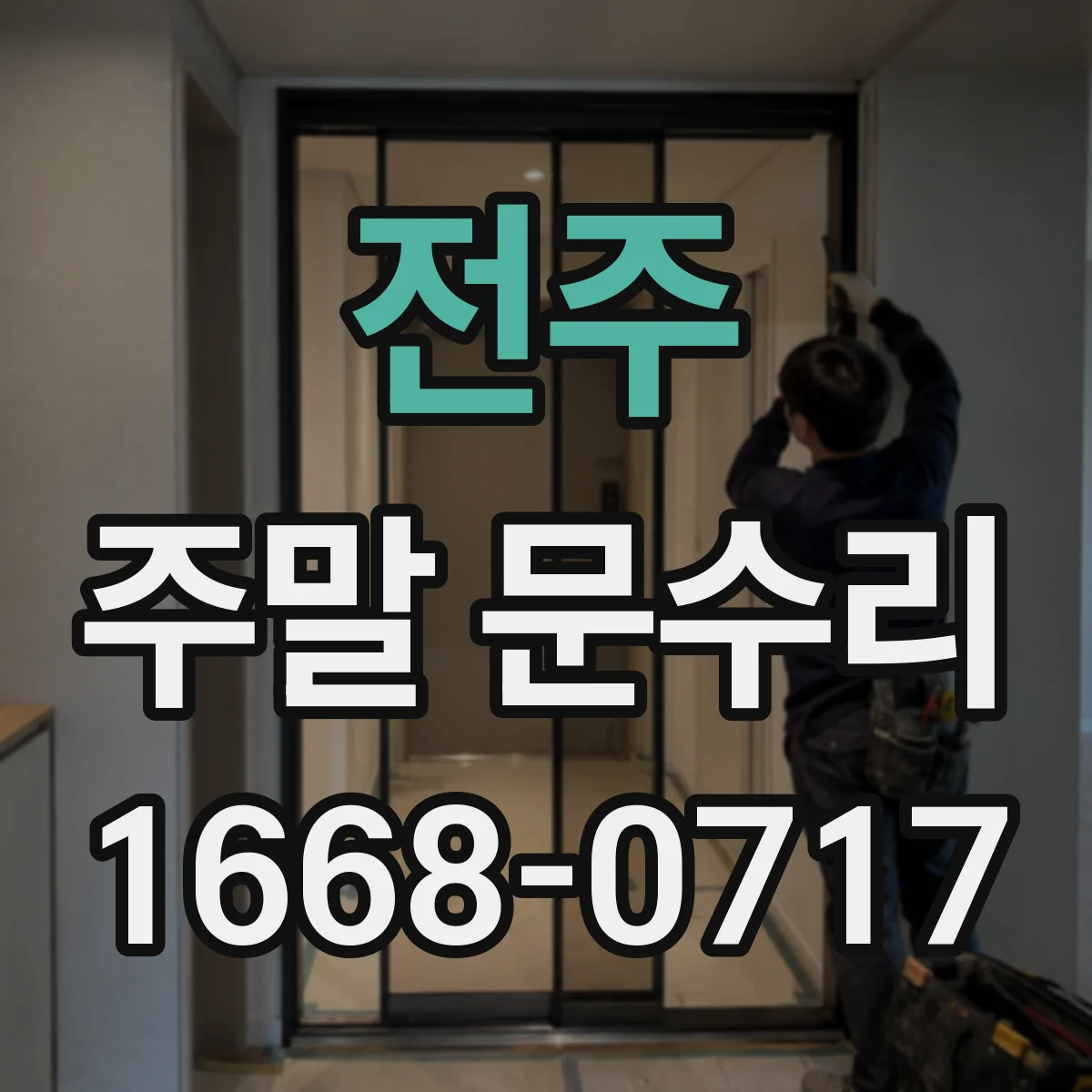 전주 주말 문수리 중문 틀어짐 잡고 문짝 유격 줄이는 작업
