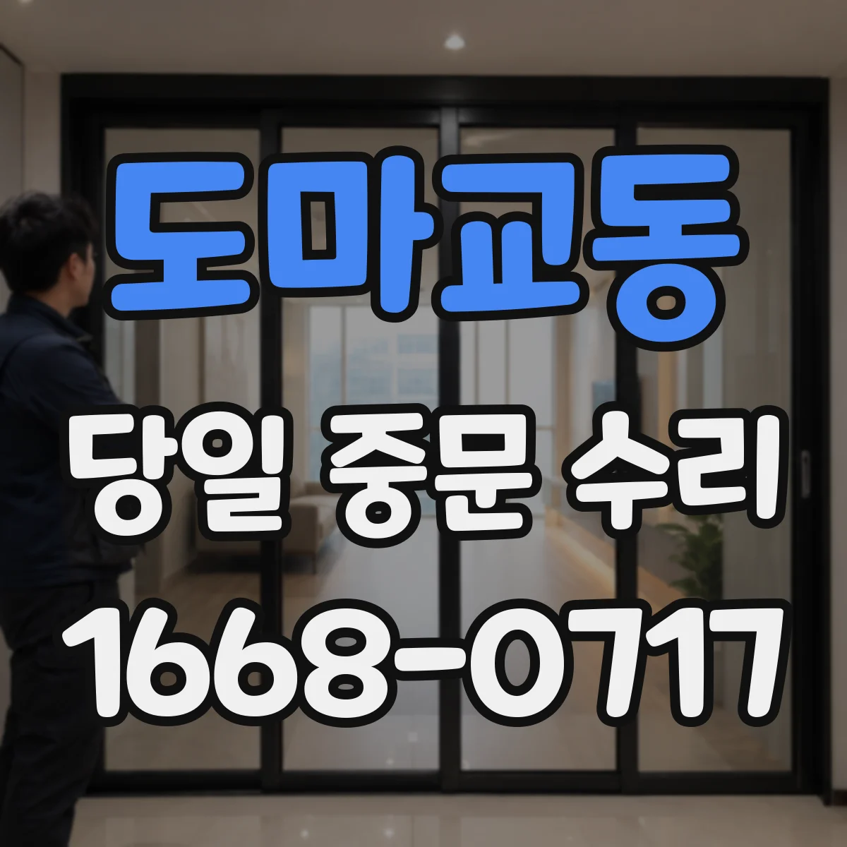 도마교동 당일 중문 수리