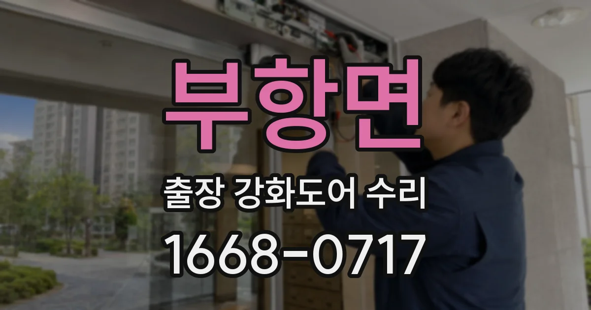 부항면 출장 강화도어 수리