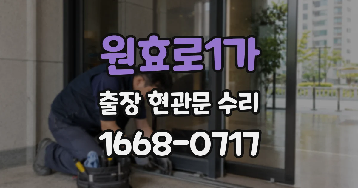 원효로1가 출장 현관문 수리
