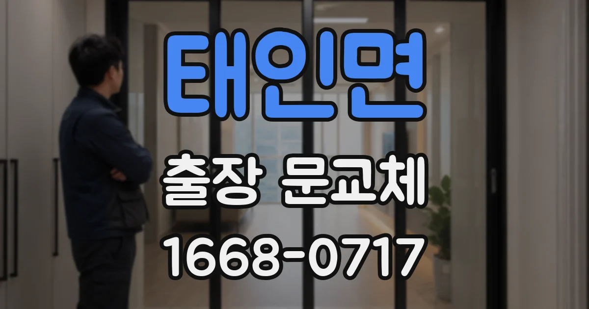 태인면 출장 문교체