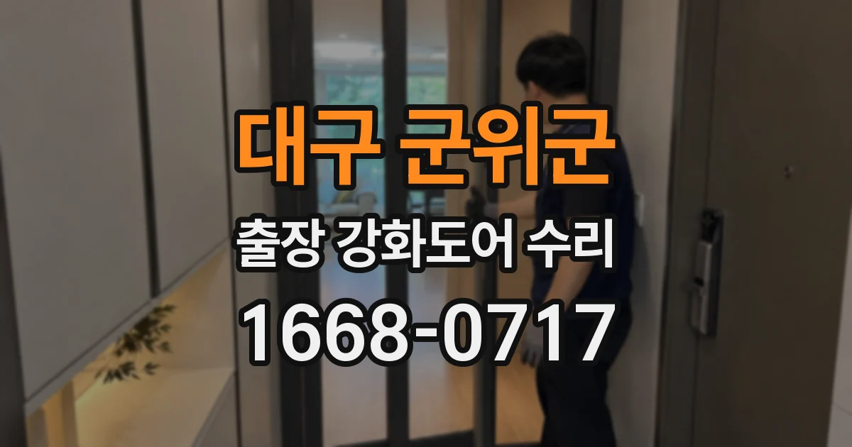 대구 군위군 출장 강화도어 수리