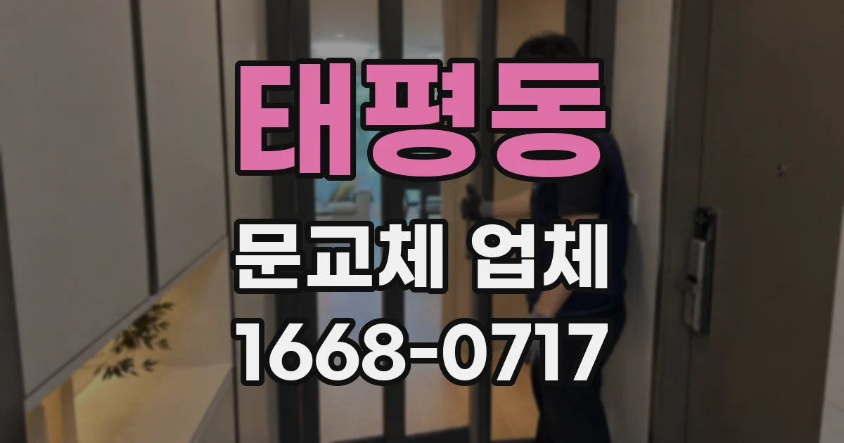 태평동 문교체 업체