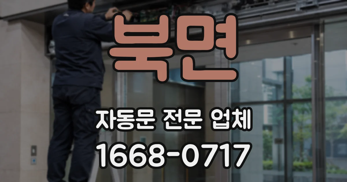 북면 자동문 전문 업체