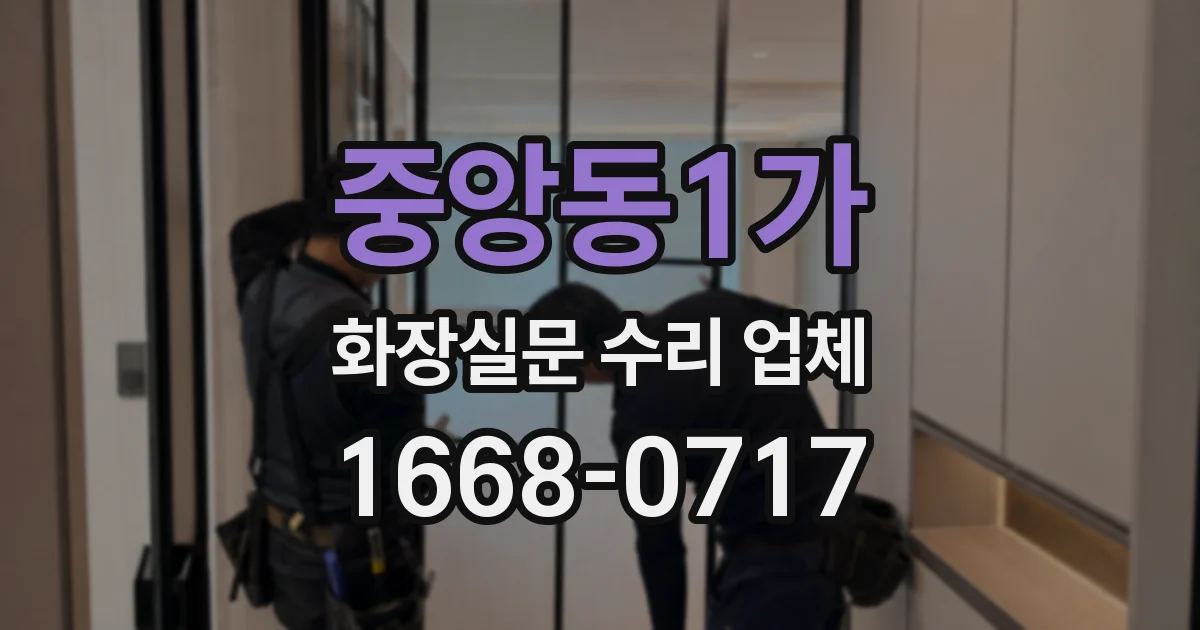 중앙동1가 화장실문 수리 업체