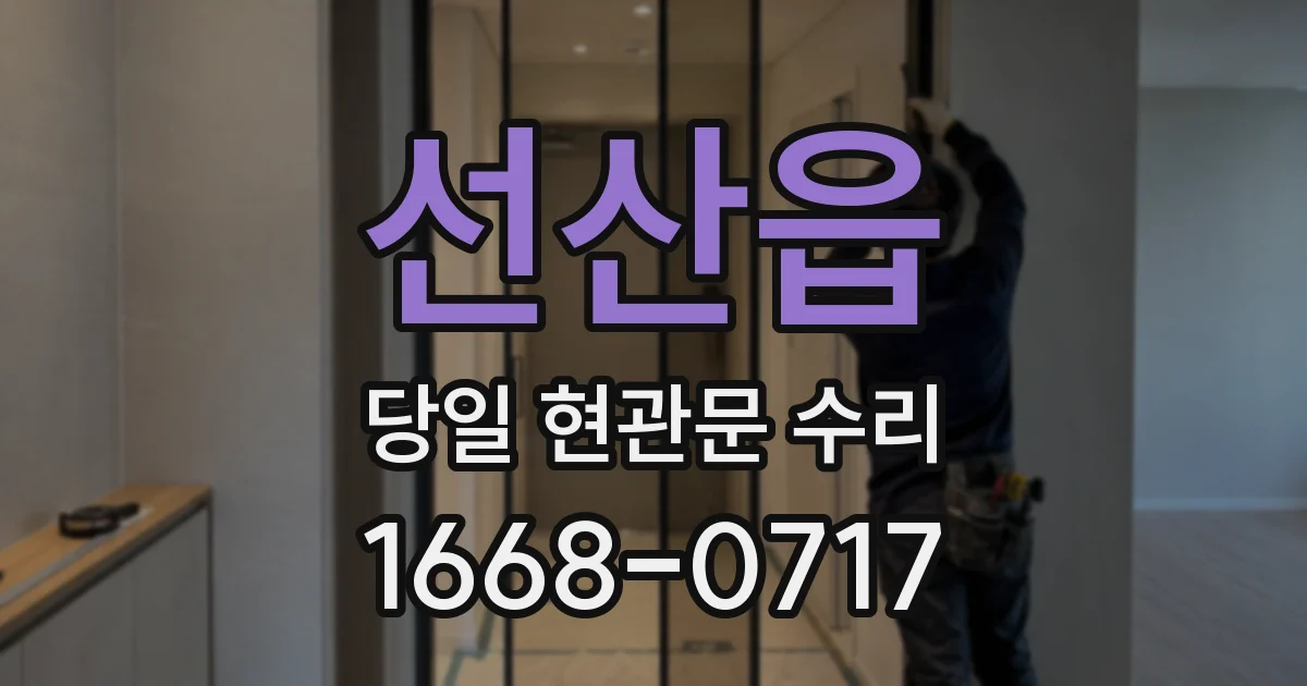 선산읍 당일 현관문 수리