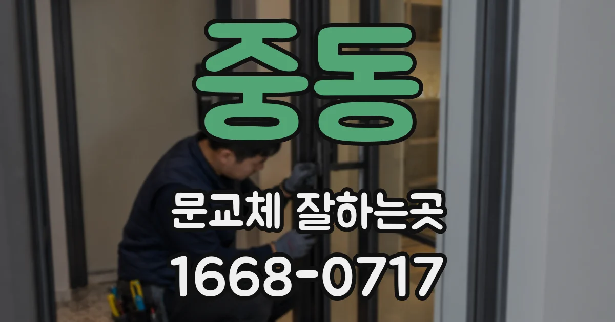 중동 문교체 잘하는곳