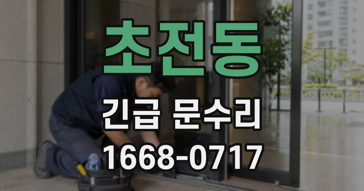 초전동 긴급 문수리