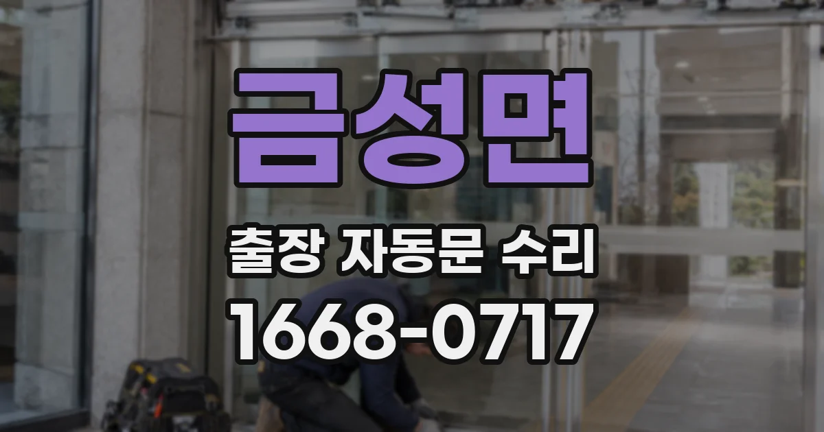 금성면 출장 자동문 수리