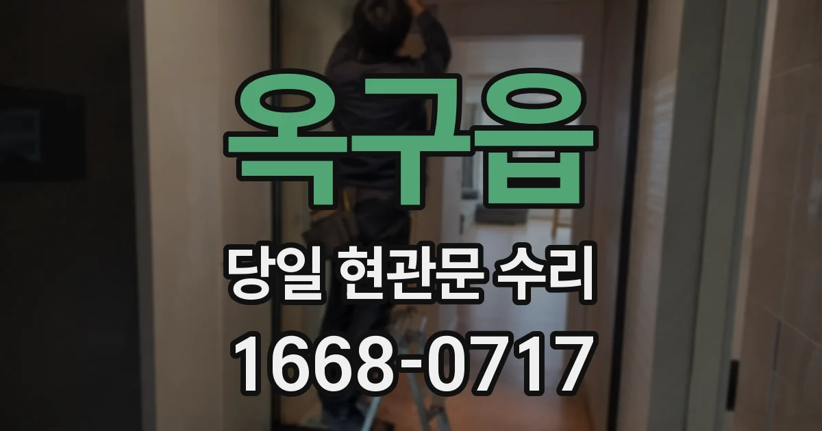 옥구읍 당일 현관문 수리