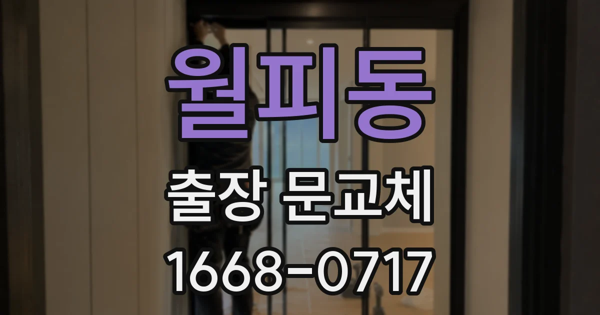 월피동 출장 문교체