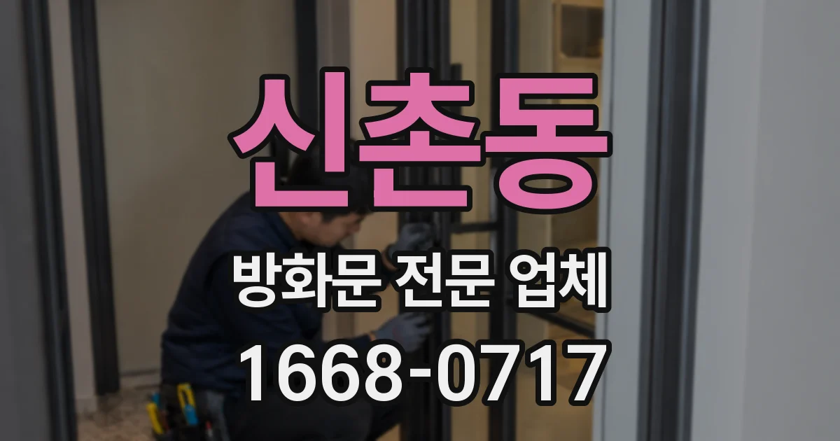 신촌동 방화문 전문 업체