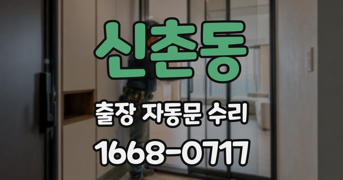 신촌동 출장 자동문 수리