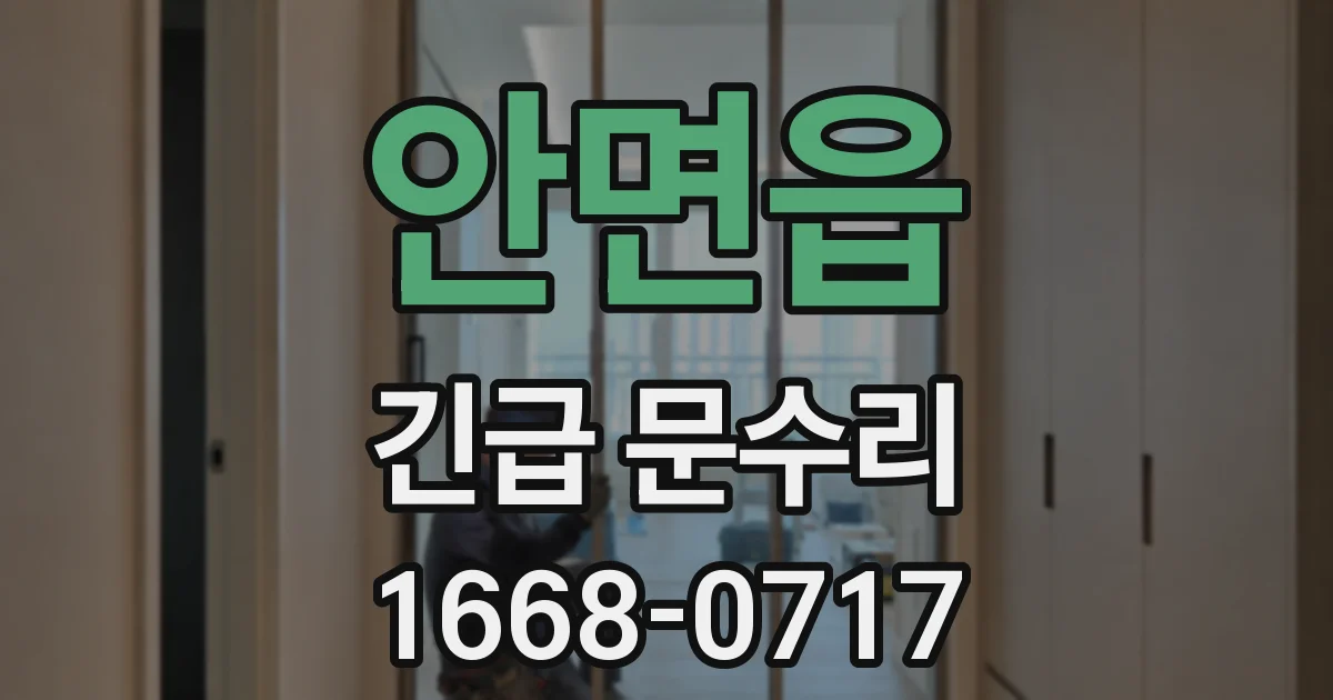 안면읍 긴급 문수리