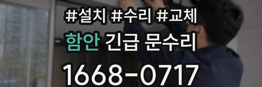 함안 긴급 문수리