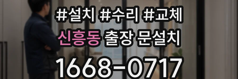 신흥동 출장 문설치