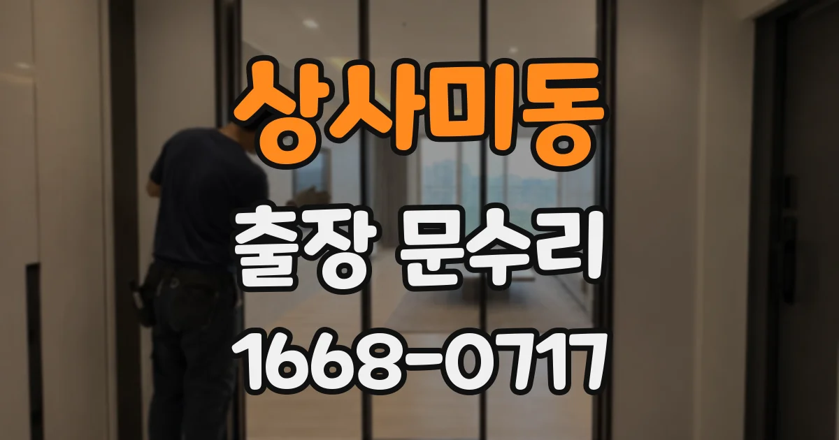 상사미동 출장 문수리