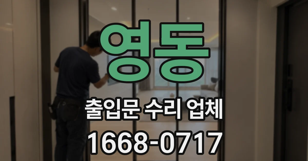 영동 출입문 수리 업체