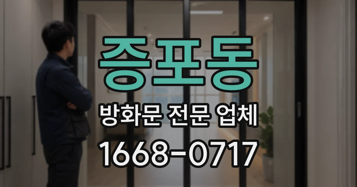 증포동 방화문 전문 업체
