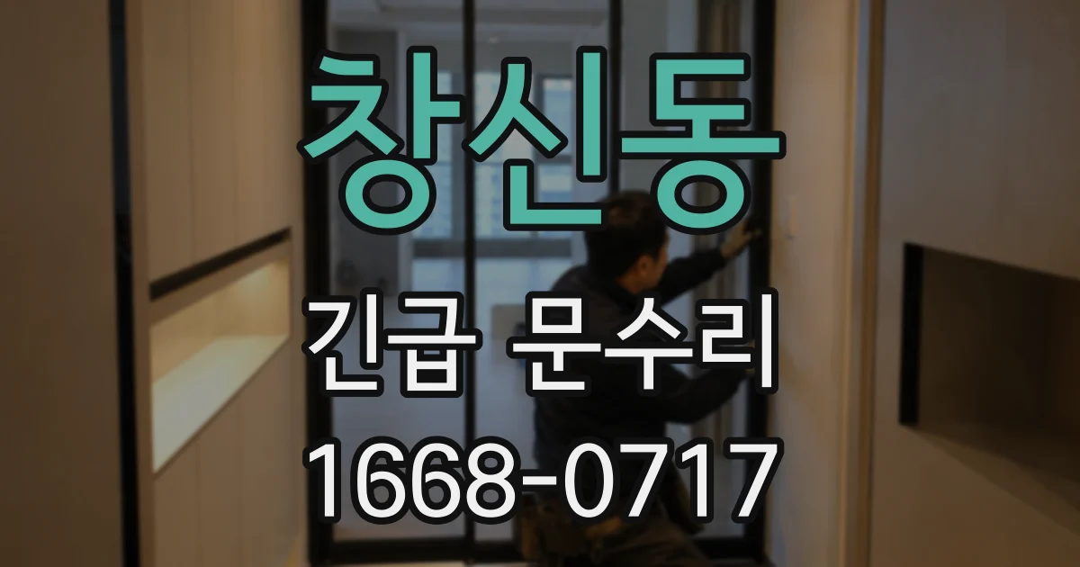 창신동 긴급 문수리