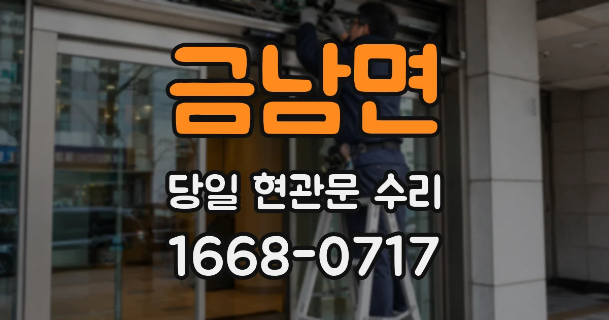 금남면 당일 현관문 수리