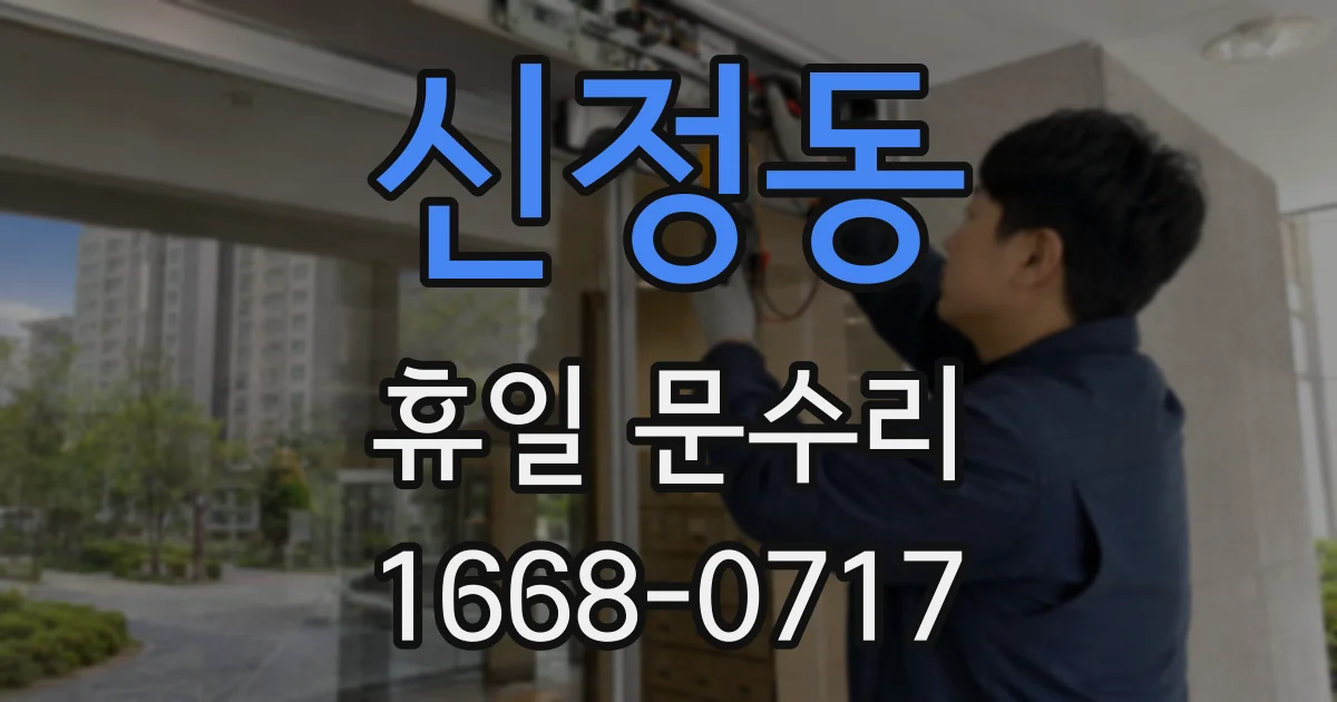 신정동 휴일 문수리