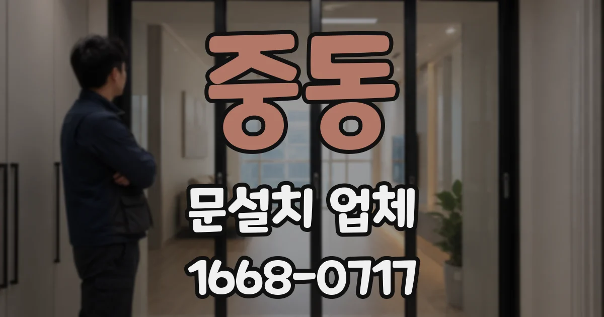중동 문설치 업체