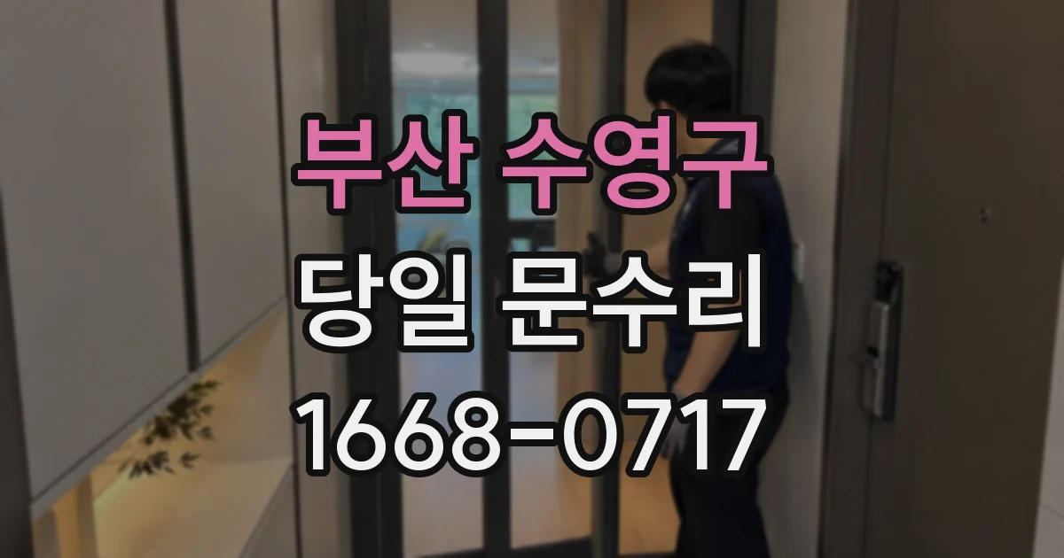 부산 수영구 당일 문수리