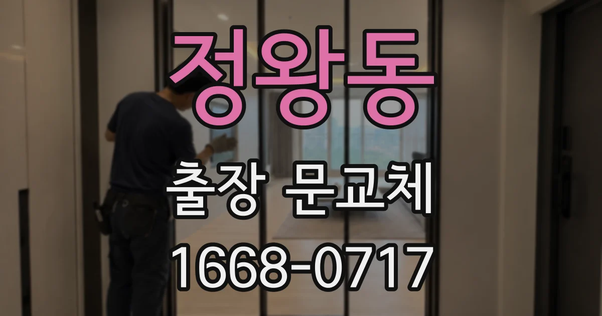 정왕동 출장 문교체
